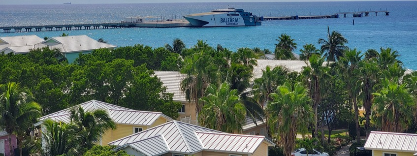 Balearia Caribean docket in Bimini for the day trip